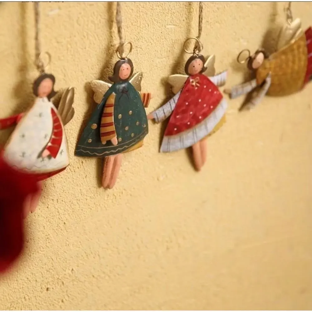4 WickedAF Angel Themed Christmas Ornaments